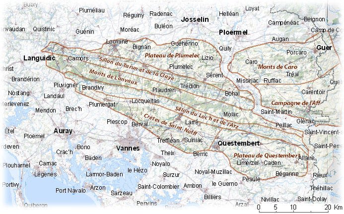 Carte générale des Landes de Lanvaux